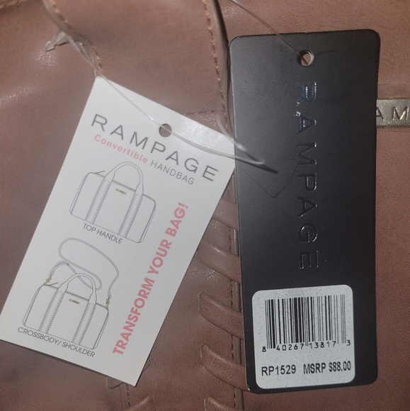 RAMPAGE LIGHT BROWN PURSE - Picture 5 of 7